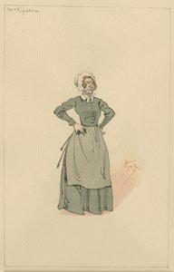 Mevrouw Pipchin, c.1920s door Joseph Clayton Clarke
